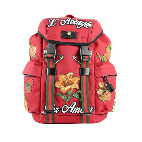 gucci backpack black and red|black Gucci backpack women's.